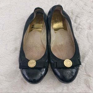 Michael Kors Signature Black Ballet Flats Size 8